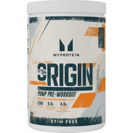 MYPROTEIN ORIGIN PRE-WORK OUT PUMP | STIM FREE ORANGE-MANGO SODA
