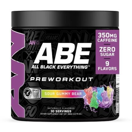 ABE - EXTREMELY POTENT PRE-WORKOUT POWDER 375Gr SOUR GUMMY BEAR