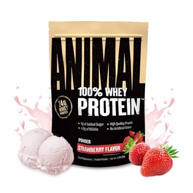 ANIMAL  100% WHEY PROTEIN 1 Kg STRAWBERRY