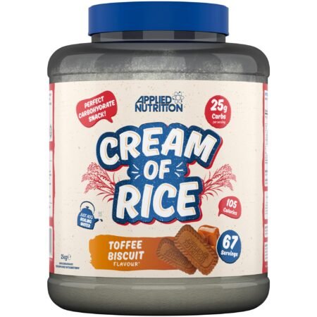 APPLIED NUTRITION CREAM OF RICE 2KG TOFFEE BISCUIT
