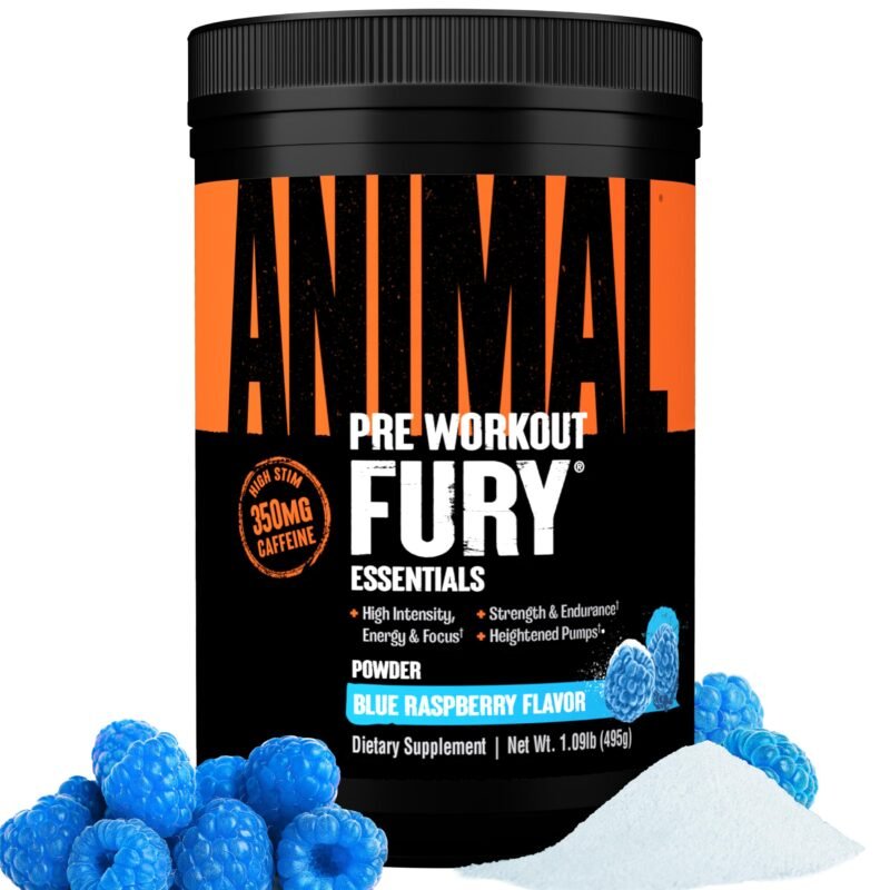 Animal Fury 30 servings Blue Raspberry