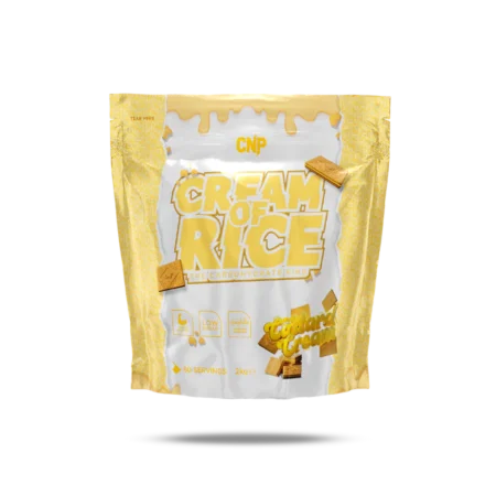 CNP CREAM OF RICE 2kg - 80 SERVINGS - VANILLA CUSTARD CREAM