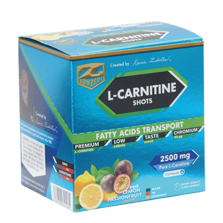 ZKONZEPT L-CARNITINE FORTE 3000 CHROMIUM SHOTS 20 AMPOULES LEMON-PASSIONS FRUIT