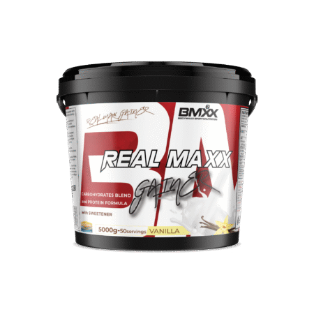 BMXX REAL MAXX GAINER – CARBOHYDRATES AND PROTEIN 5KG VANILLA