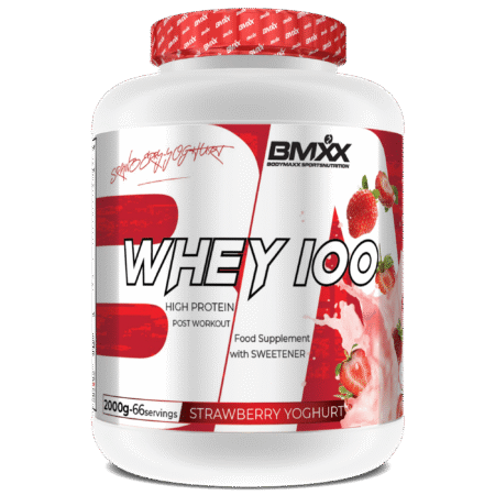 BMXX WHEY 100 – ULTRAFILTERED WHEY PROTEIN 2KG STRAWBERRY-YOGURT