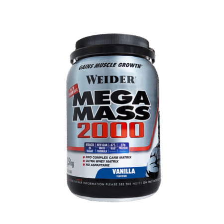WEIDER MEGA MASS 2000 1,5kg Vanilla