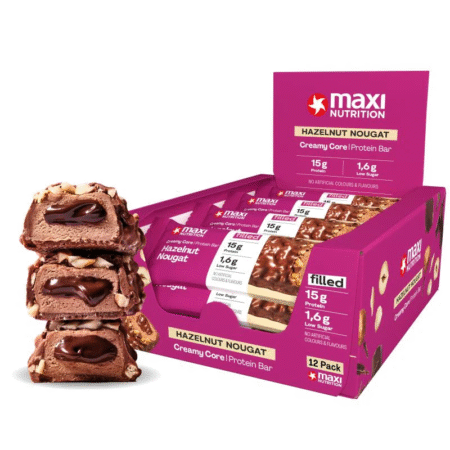 MAXI NUTRITION CREAMY CORE PROTEIN BAR 45 GR HAZELNUT NOUGAT
