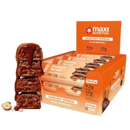 MAXI NUTRITION CRISPY WAFFLE PROTEIN BARS 39Gr HAZELNUT SPREAD