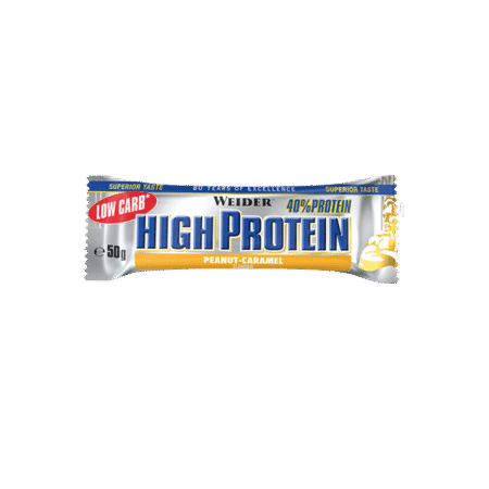 WEIDER HIGH PROTEIN BAR 50GR PEANUT/CARAMEL