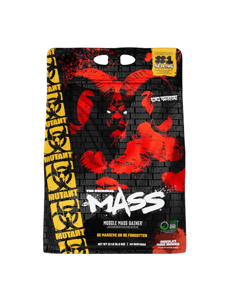 MUTANT MASS® 15LBS - MUSCLE MASS GAINER CHOCOLATE FUDGE BROWNIE