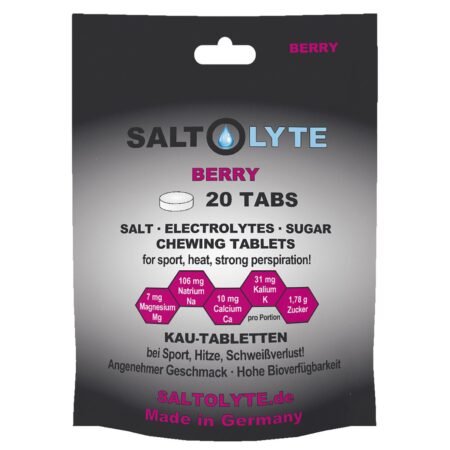 SALTOLYTE 20 TABS SALT & ELECTROLYTES CHEWING TABLETS BERRY