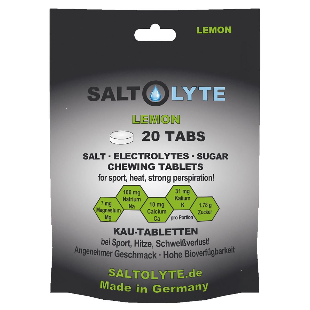 SALTOLYTE 20 TABS SALT & ELECTROLYTES CHEWING TABLETS LEMON