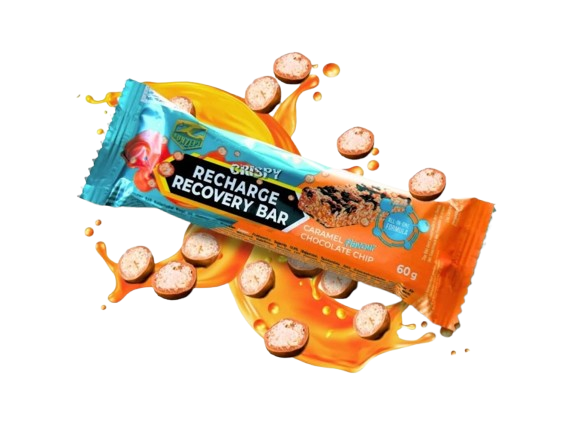 ZKONZEPT RECHARGE RECOVERY BAR 60Gr CARAMEL CHOCOLATE CHIPS