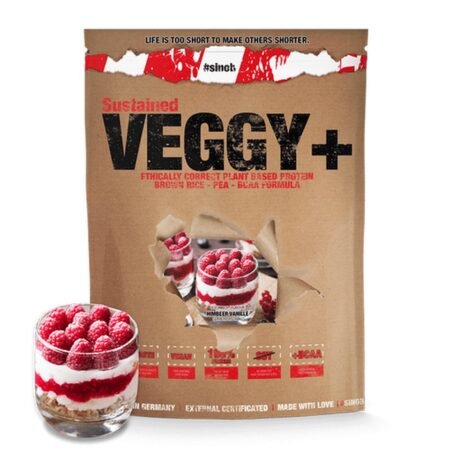 #SINOB VHEYGAN VEGANES PROTEIN 900Gr VEGGY+VANILLA RASPBERRY
