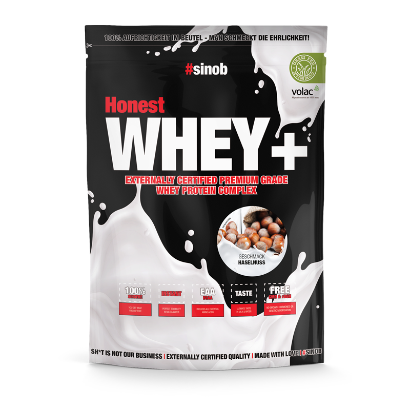 #SINOB HONEST WHEY+ 820g HAZELNUT