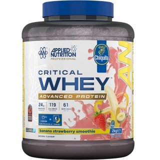 APPLIED NUTRITION CRITICAL WHEY PROTEIN 2Kg Chiquita Banana Strawberry Smoothie