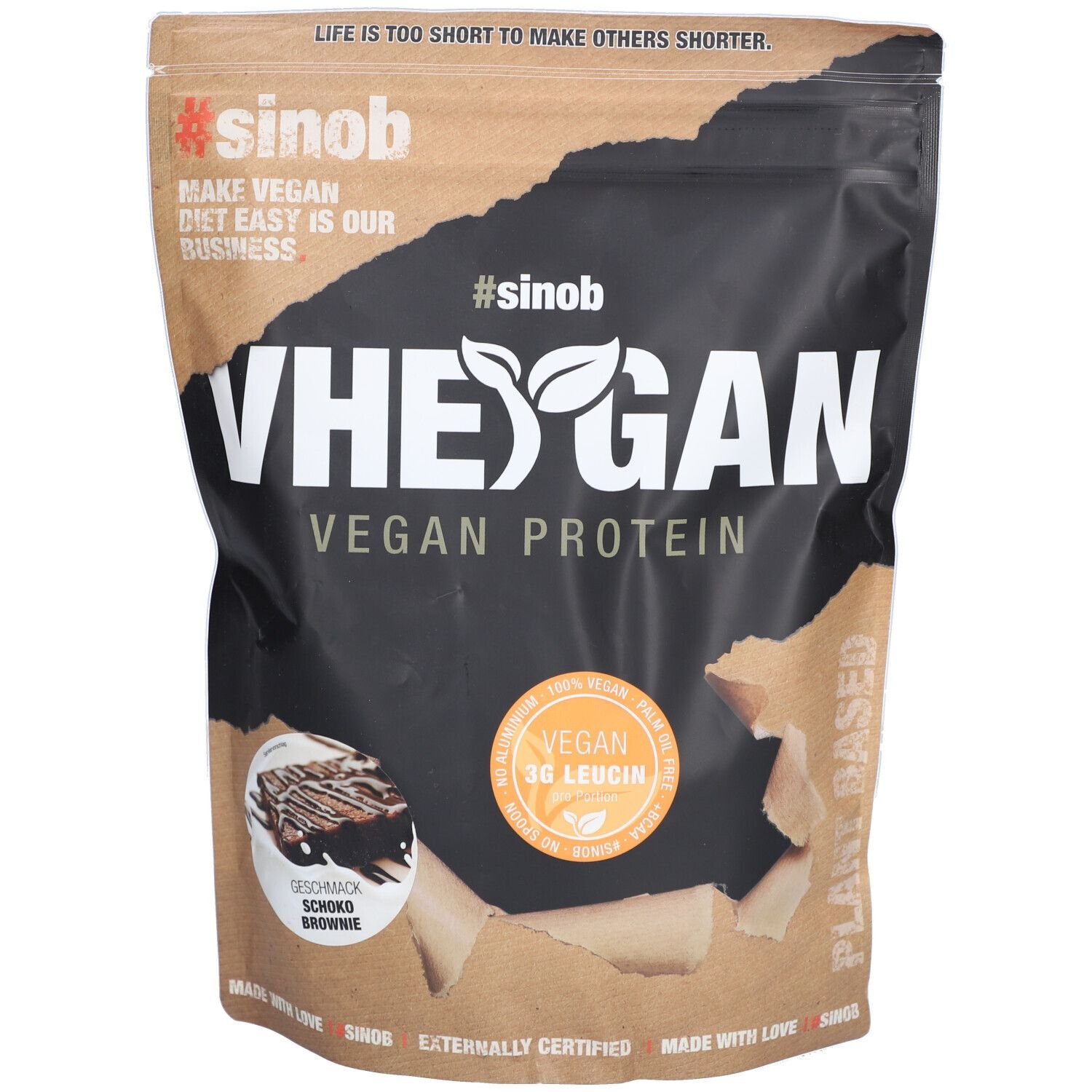 #SINOB WHEYGAN 900Gr CHOCO BROWNIE