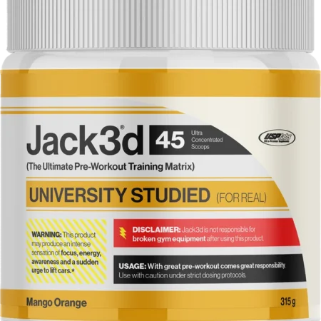 JACK3D ADVANCED PRE-WORKOUT 315Gr MANGO ORANGE