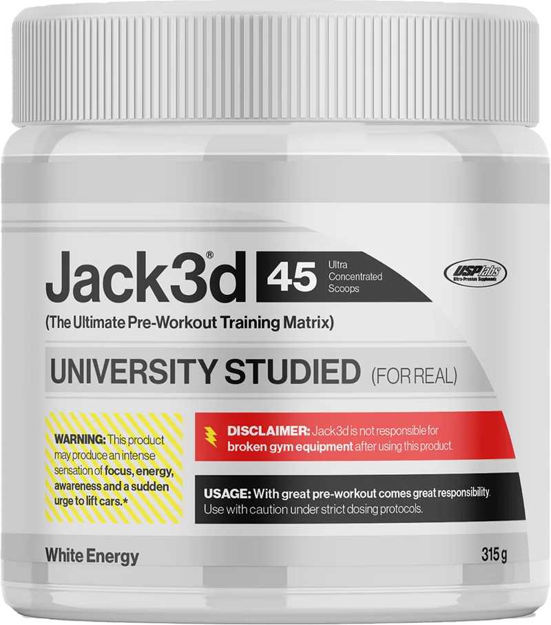 JACK3D ADVANCED PRE-WORKOUT 315Gr WHITE ENERGY