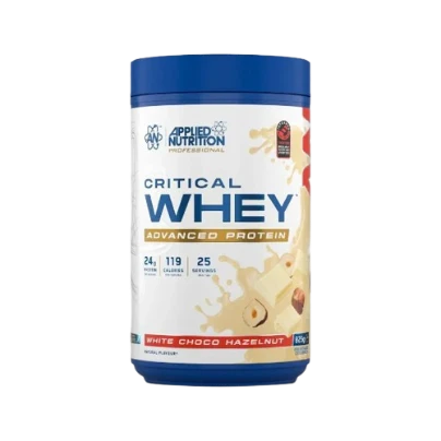 APPLIED NUTRITION CRITICAL WHEY PROTEIN 825G WHITE CHOCOLATE HAZELNUT