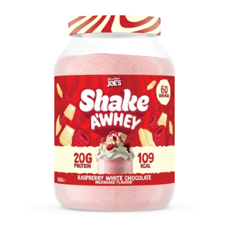 MOUNTAIN JOE’S SHAKE A WHEY 1.8Kg RASPBERRY WHITE CHOCOLATE