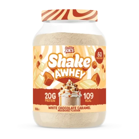 MOUNTAIN JOE'S SHAKE A WHEY 1.8Kg WHITE CHOCOLATE CARAMEL