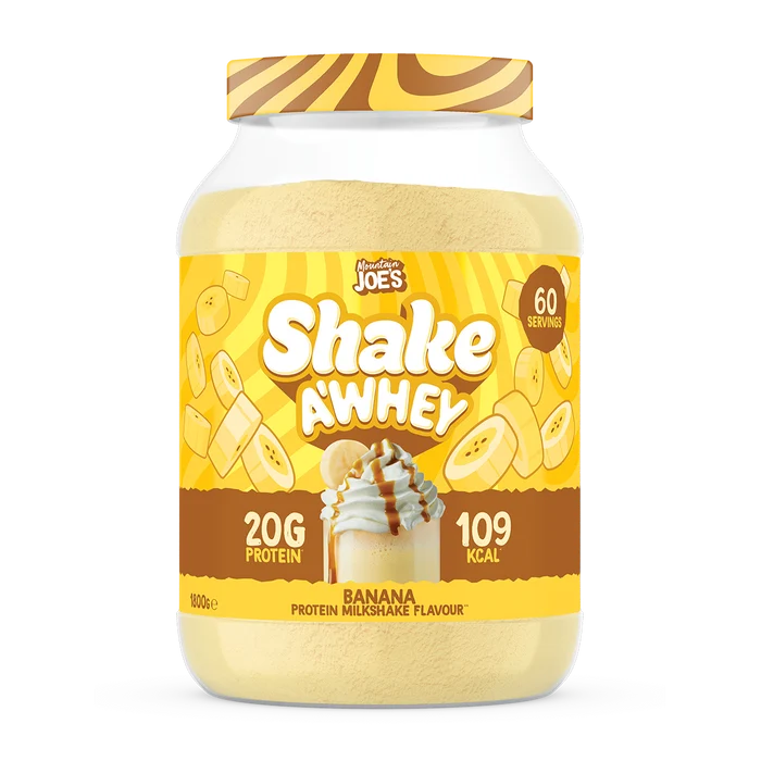 MOUNTAIN JOE'S SHAKE A WHEY 1.8Kg BANANA