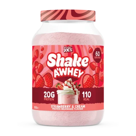 MOUNTAIN JOE’S SHAKE A WHEY 1.8Kg STRAWBERRY & CREAM